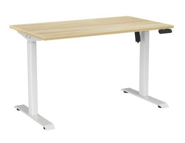 Haven Boost Standing Desk 1200 x 700 / Atlantic Oak / White