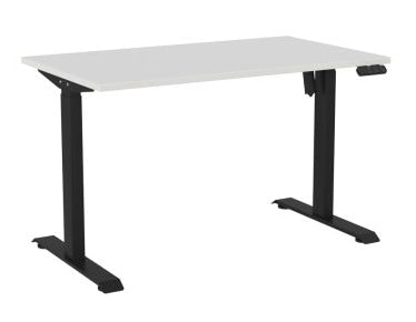 Haven Boost Standing Desk 1200 x 700 / White / Black