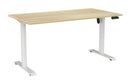 Haven Boost Standing Desk 1500 x 800 / Atlantic Oak / White