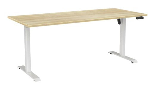 Haven Boost Standing Desk 1800 x 800 / Atlantic Oak / White