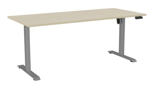 Haven Boost Standing Desk 1800 x 800 / Nordic Maple / Silver