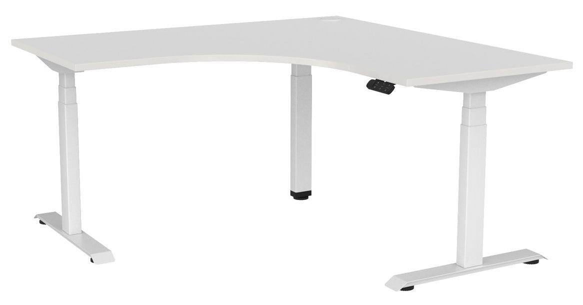 Haven Electric 90° Workstation 1500 x 1500 / White / White