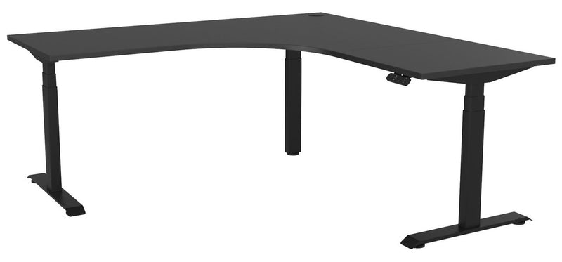 Haven Electric 90° Workstation 1800 x 1800 / Black / Black