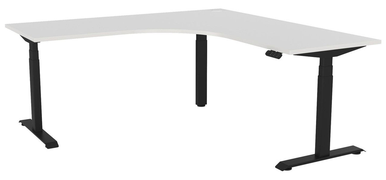 Haven Electric 90° Workstation 1800 x 1800 / White / Black