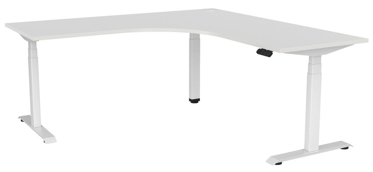 Haven Electric 90° Workstation 1800 x 1800 / White / White