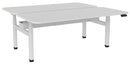 Haven Electric Double Sided Desk - Radius 1800 x 800 / White / White