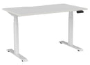 Haven Electric Single Sided Desk - Scallop 1200 x 700 / White / White