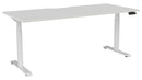 Haven Electric Single Sided Desk - Scallop 1800 x 800 / White / White