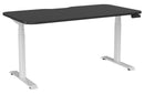 Haven Electric Single Sided Desk - Scallop & Radius 1500 x 800 / Black / White