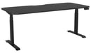 Haven Electric Single Sided Desk - Scallop & Radius 1800 x 800 / Black / Black