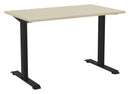 Haven Fixed Single Sided Desk 1200 x 700 / Nordic Maple / Black