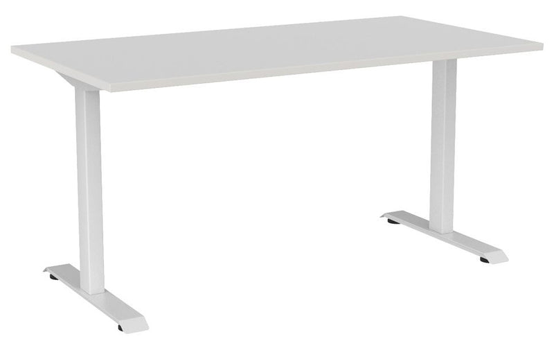Haven Fixed Single Sided Desk 1500 x 800 / White / White