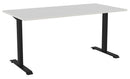 Haven Fixed Single Sided Desk 1600 x 800 / White / Black