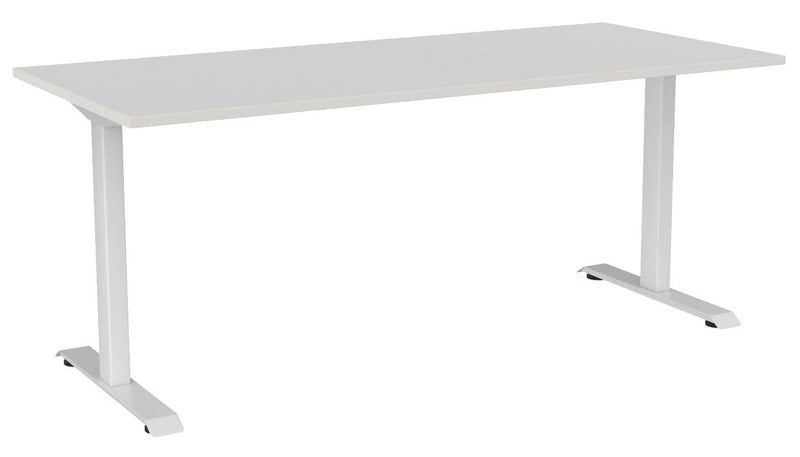 Haven Fixed Single Sided Desk 1800 x 800 / White / White