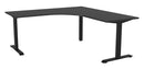 Haven Fixed Workstation Corner Desk 1800 x 1800 / Black / Black