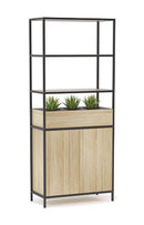 Kubix Configuration 1 Open Display Wall Atlantic Oak