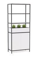 Kubix Configuration 1 Open Display Wall White