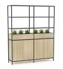 Kubix Configuration 2 Open Display Wall Atlantic Oak