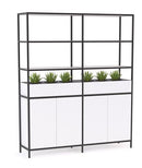 Kubix Configuration 2 Open Display Wall White
