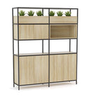 Kubix Configuration 3 Open Display Wall Atlantic Oak