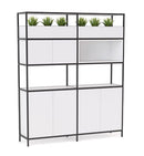 Kubix Configuration 3 Open Display Wall White