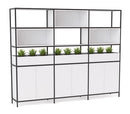 Kubix Configuration 4 Open Display Wall White