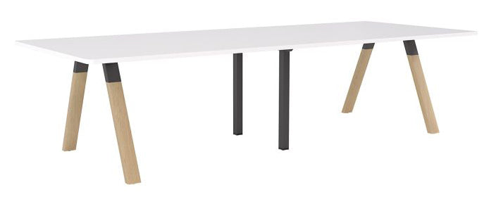 Ligna Boardroom Table 3m Metal / White