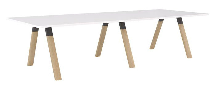 Ligna Boardroom Table 3m Oak / White