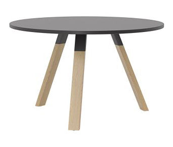 Ligna Round Meeting Table 1200 x 1200 / Black