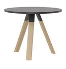 Ligna Round Meeting Table 900 x 900 / Black