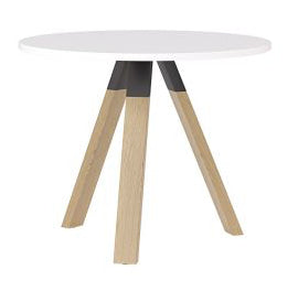 Ligna Round Meeting Table 900 x 900 / White