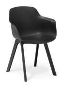 Loria 4-Leg Chair Black / With