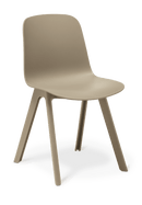 Loria 4-Leg Chair Taupe / Without