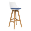 Luna Barstool Baby Blue / White