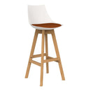 Luna Barstool Burnt Orange / White