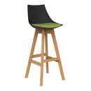 Luna Barstool Lime Green / Black