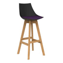 Luna Barstool Plum / Black