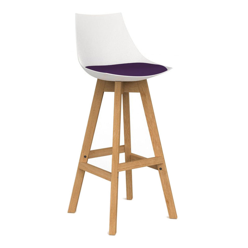 Luna Barstool Plum / White