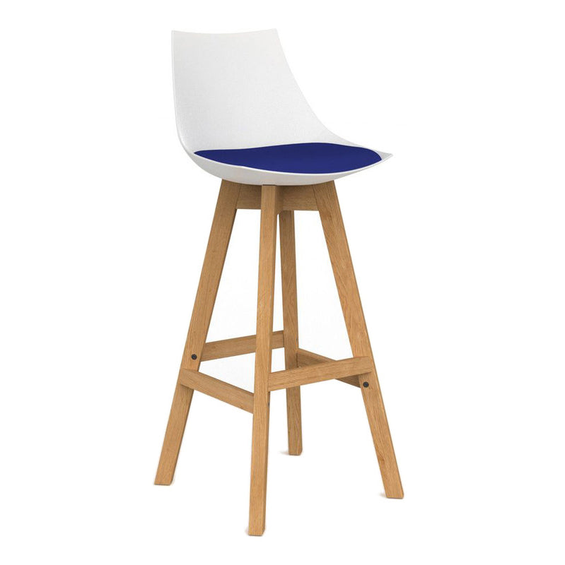 Luna Barstool Royal Blue / White