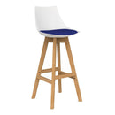 Luna Barstool Royal Blue / White