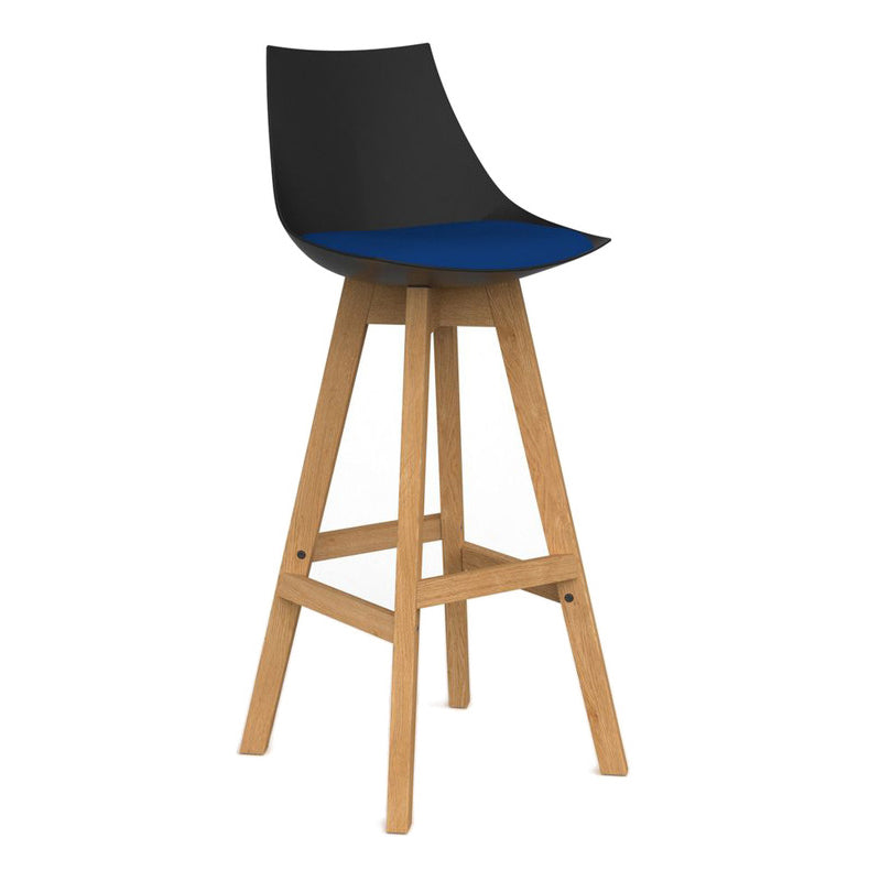 Luna Barstool Sky Blue / Black