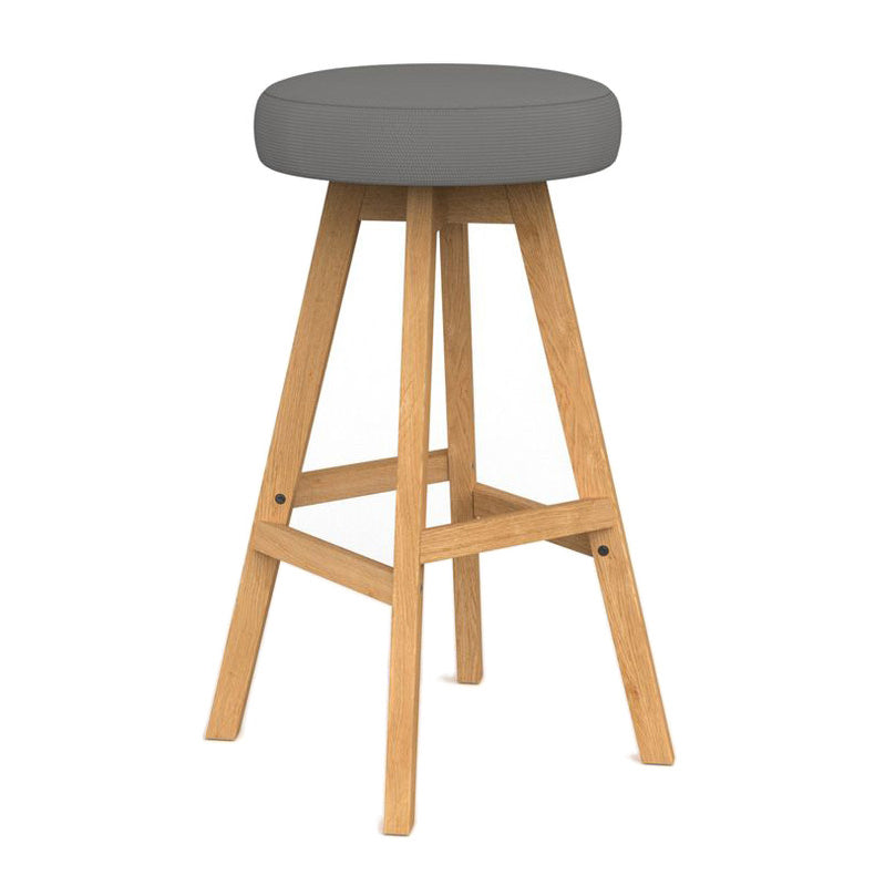 Luna Button Barstool Alloy Grey