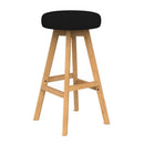 Luna Button Barstool Black