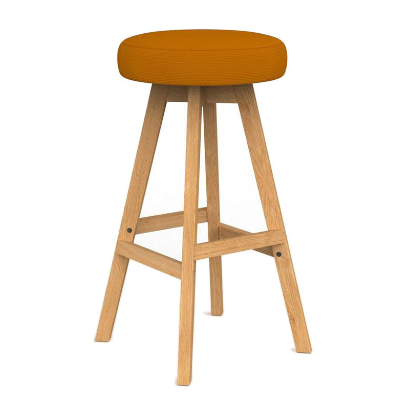 Luna Button Barstool Bright Orange