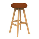 Luna Button Barstool Burnt Orange