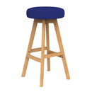 Luna Button Barstool Royal Blue