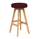 Luna Button Barstool Ruby Red