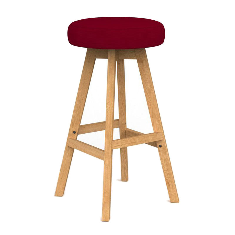 Luna Button Barstool Tomato Red