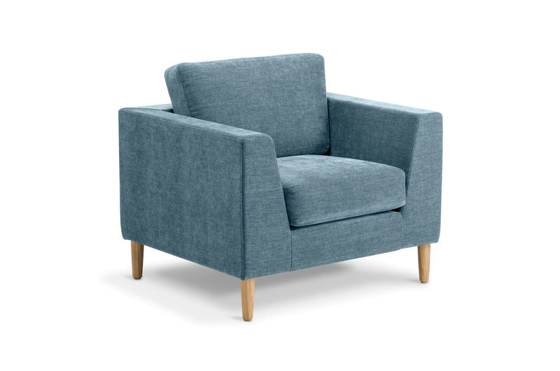 Mackenzie Soft Seating Denim / 1-Seater