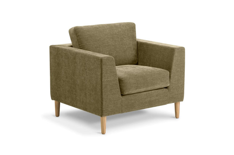 Mackenzie Soft Seating Olive / 1-Seater